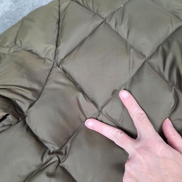 Vintage Eddie Bauer Jacket Mens Medium Green Goose Down Quilted Puffer 50s 60s - Picture 8 of 16